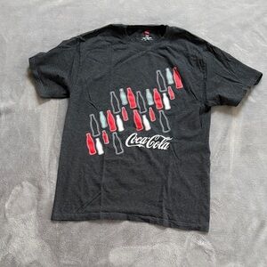 Coca-Cola Bottle Design Tee in Charcoal